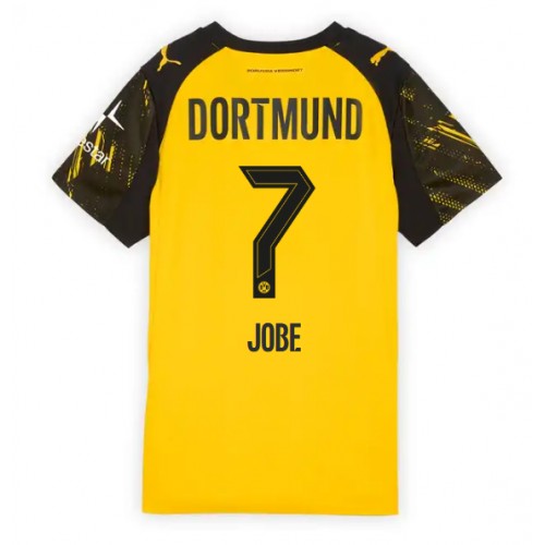 Stroje piłkarskie Borussia Dortmund Jobe Bellingham #7 Koszulka Podstawowej dla damskie 2025-26 Krótki Rękaw
